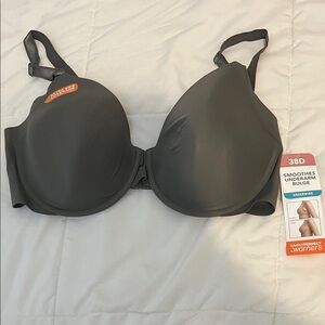 Warner's Women's Dark Gray Underwire Bra